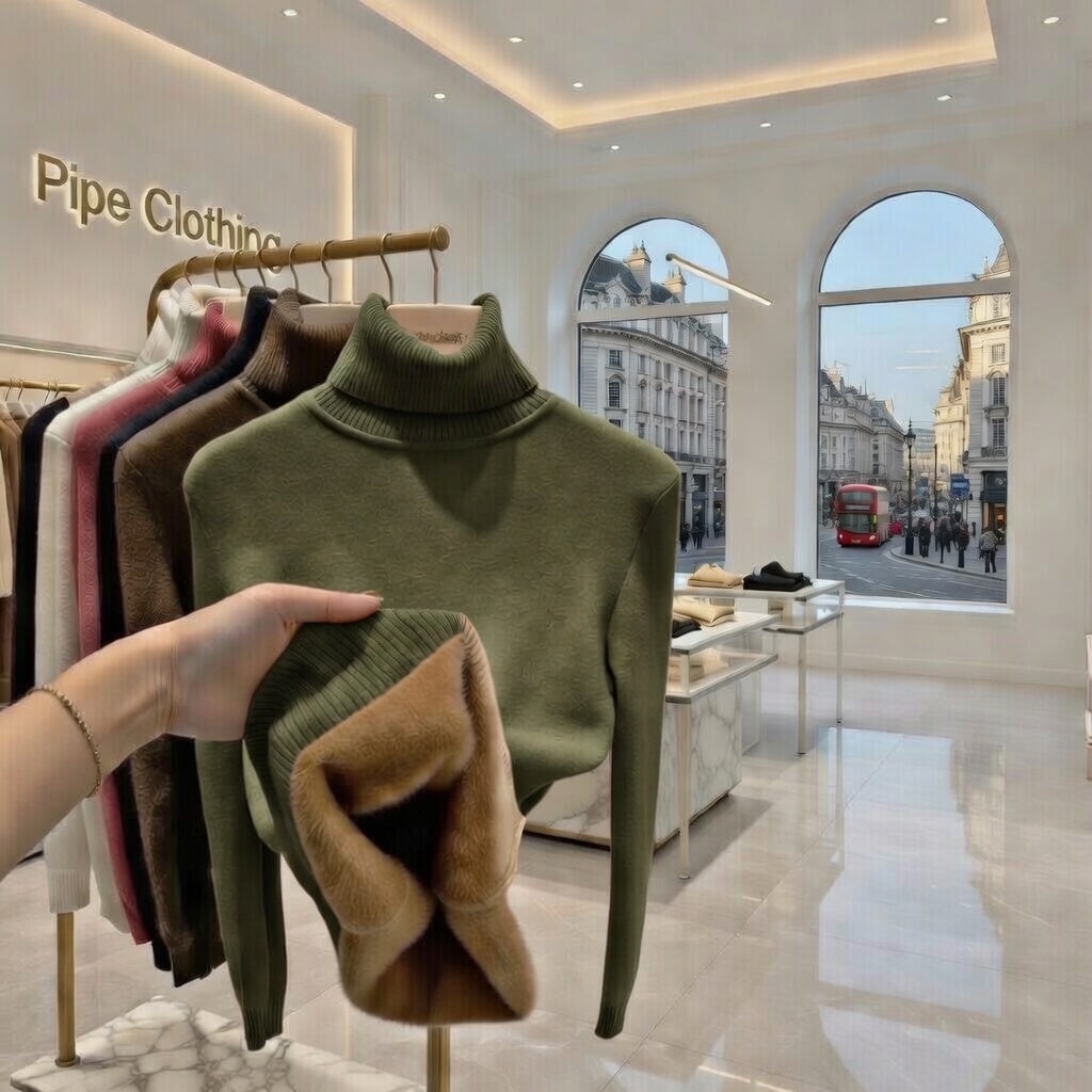 Fleece Turtleneck Jumper