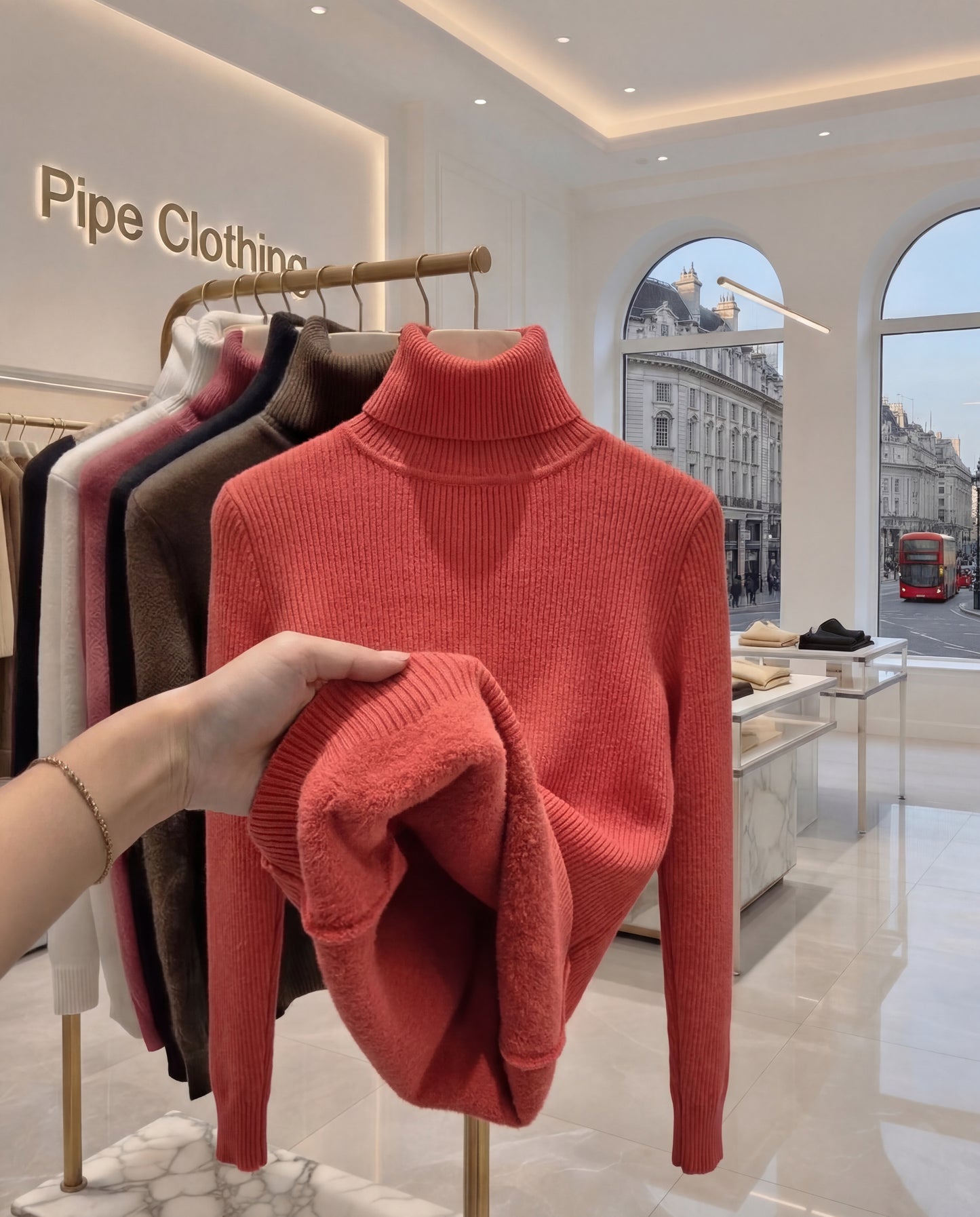 Fleece Turtleneck Jumper