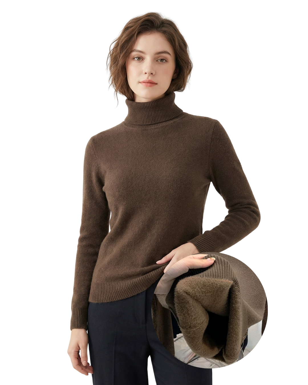 Fleece Turtleneck Jumper