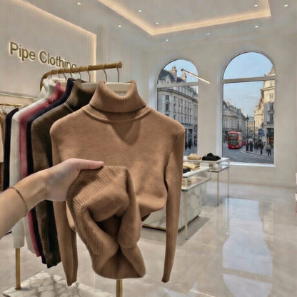 Fleece Turtleneck Jumper