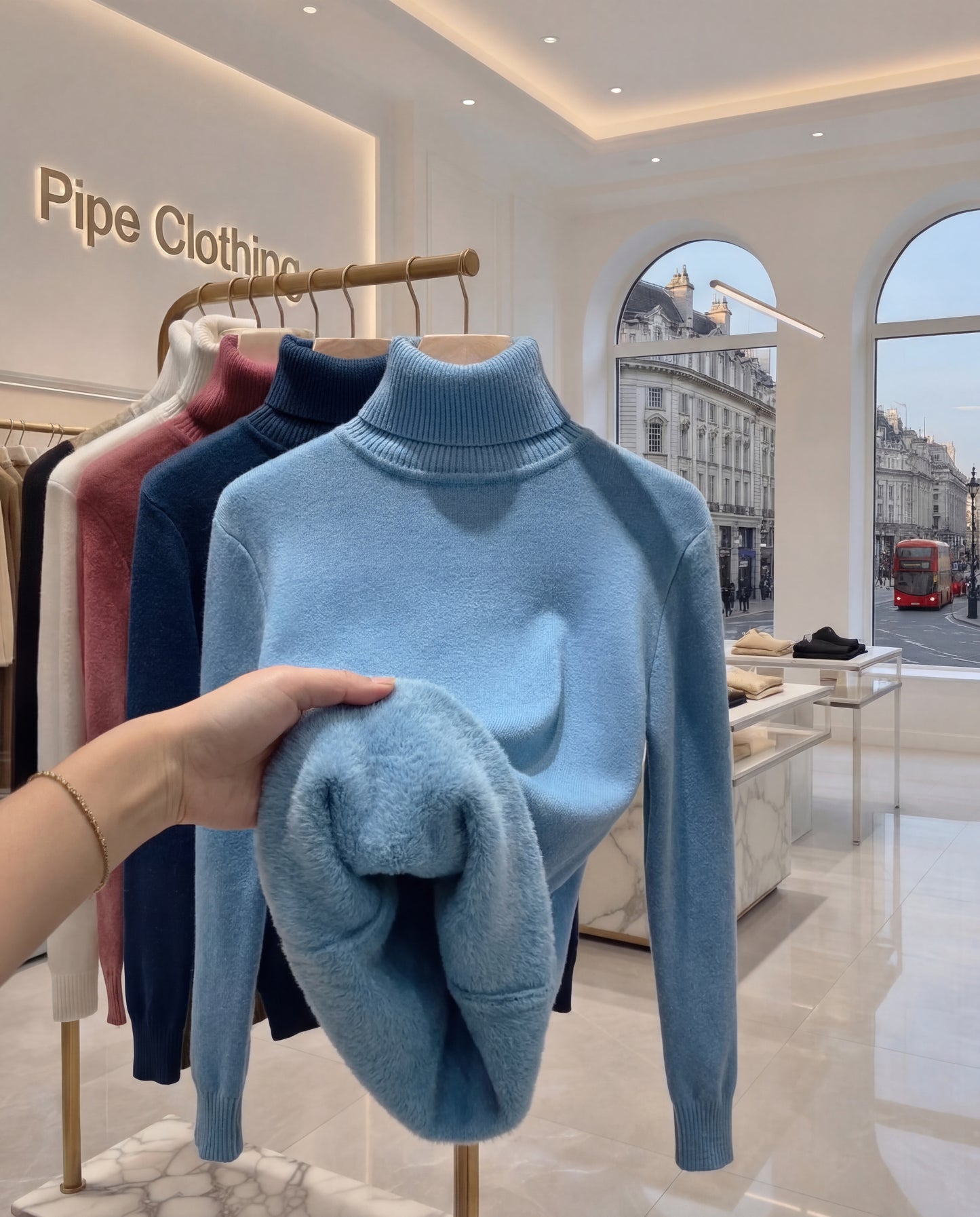 Fleece Turtleneck Jumper