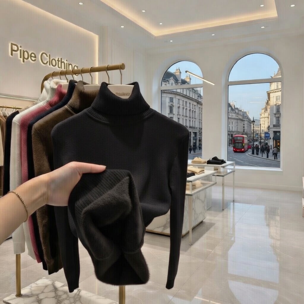 Fleece Turtleneck Jumper