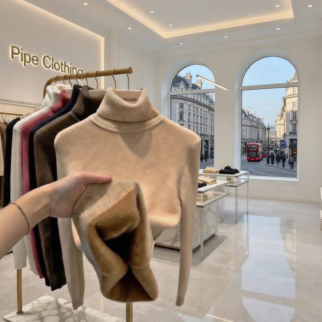 Fleece Turtleneck Jumper