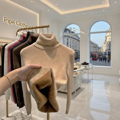 Fleece Turtleneck Jumper