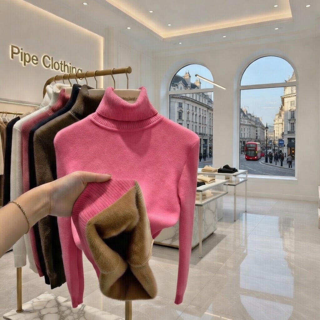 Fleece Turtleneck Jumper