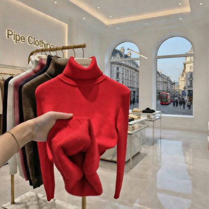 Fleece Turtleneck Jumper